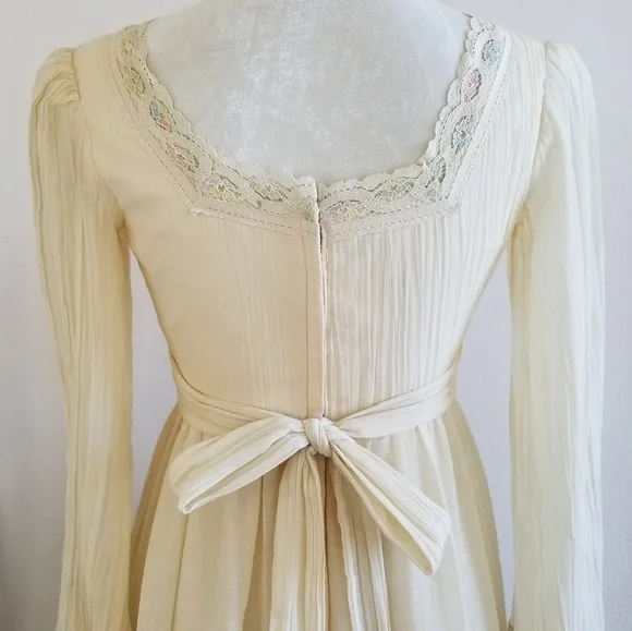 VTG 70s Nadine Prairie Maxi Dress